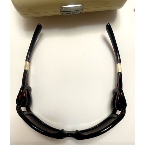 EUC JIMMY CHOO JJ/S Vintage Jerry Logo Knot Oversized Sunglasses Made in Italy main image 7